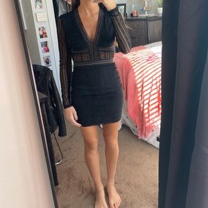 Black long sleeve dress